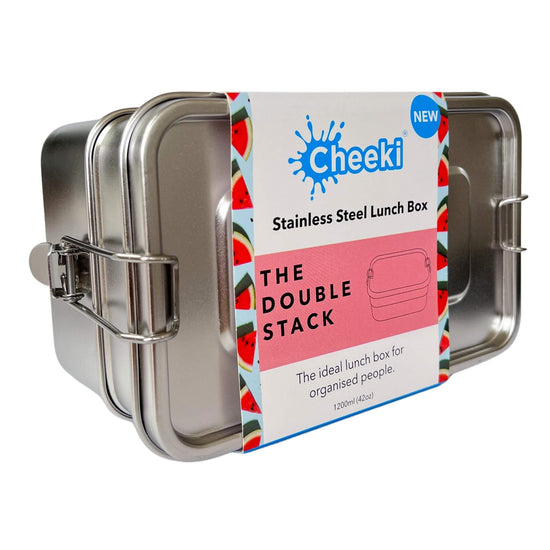 cheeki double stack stainless steel lunchbox