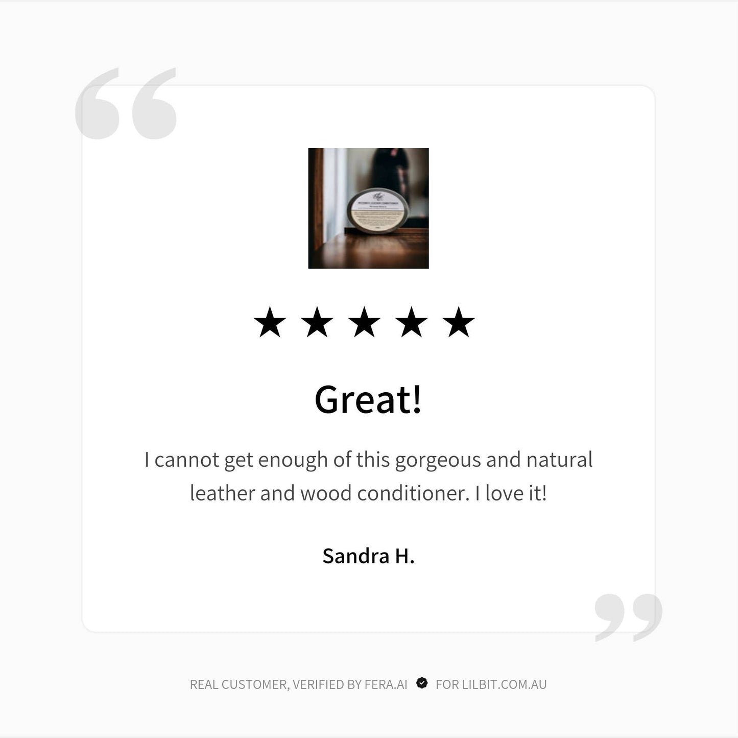 Lil'Bit Better | Warm Spice Beeswax Leather/Wood Conditioner 250g - Organic