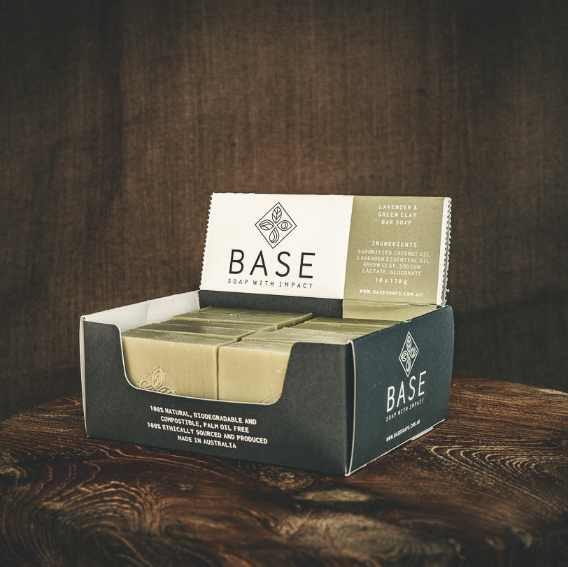 Base Soaps | Lavender & Green Clay Soap Bar