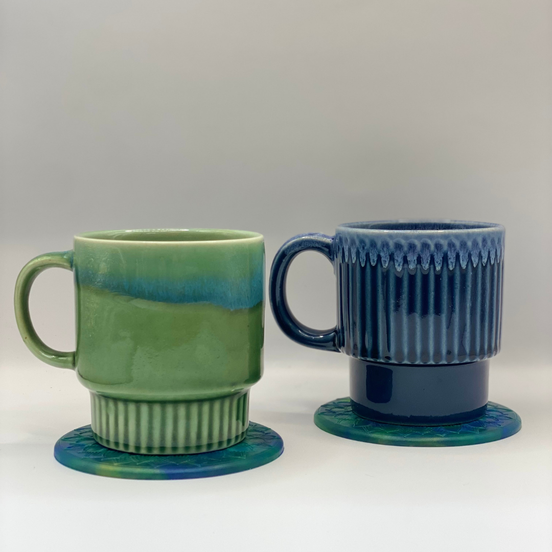 Zero Plastics Australia | Recycled Plastic Coasters - 4 pack