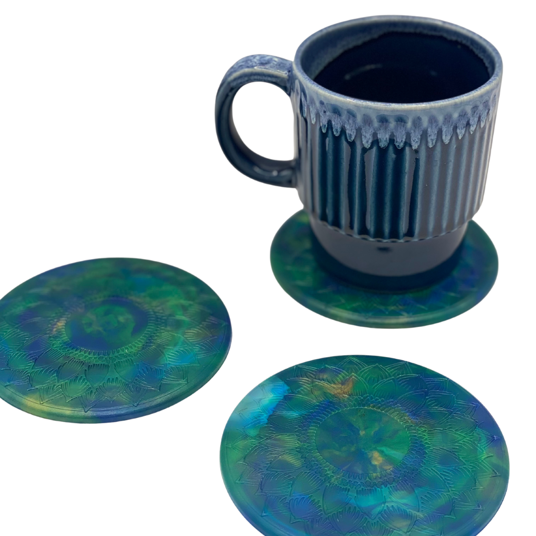 Zero Plastics Australia | Recycled Plastic Coasters - 4 pack