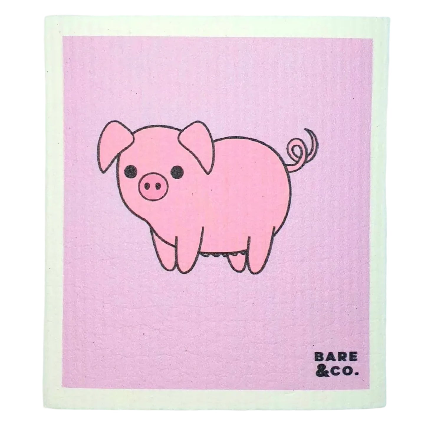 Bare & Co. | 100% Biodegradable Cellulose Cloth - Pig
