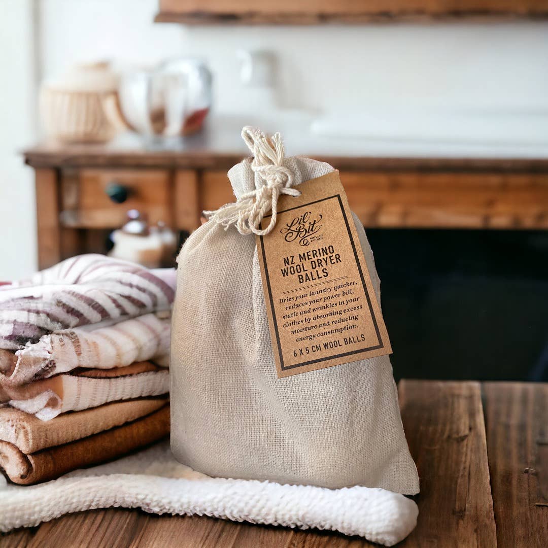 Lil'Bit Better | Wool Dryer Balls (6) - 100% NZ Merino