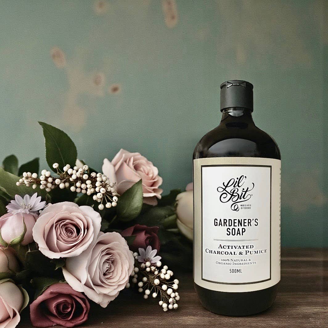 Activated Charcoal & Pumice Herbal Gardener's Soap 500ml