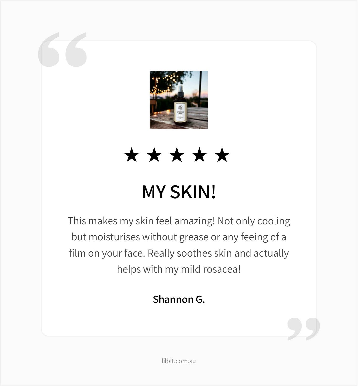 Lil'Bit Better | Australian Bush Mint After Sun Spray 250ml - Organic