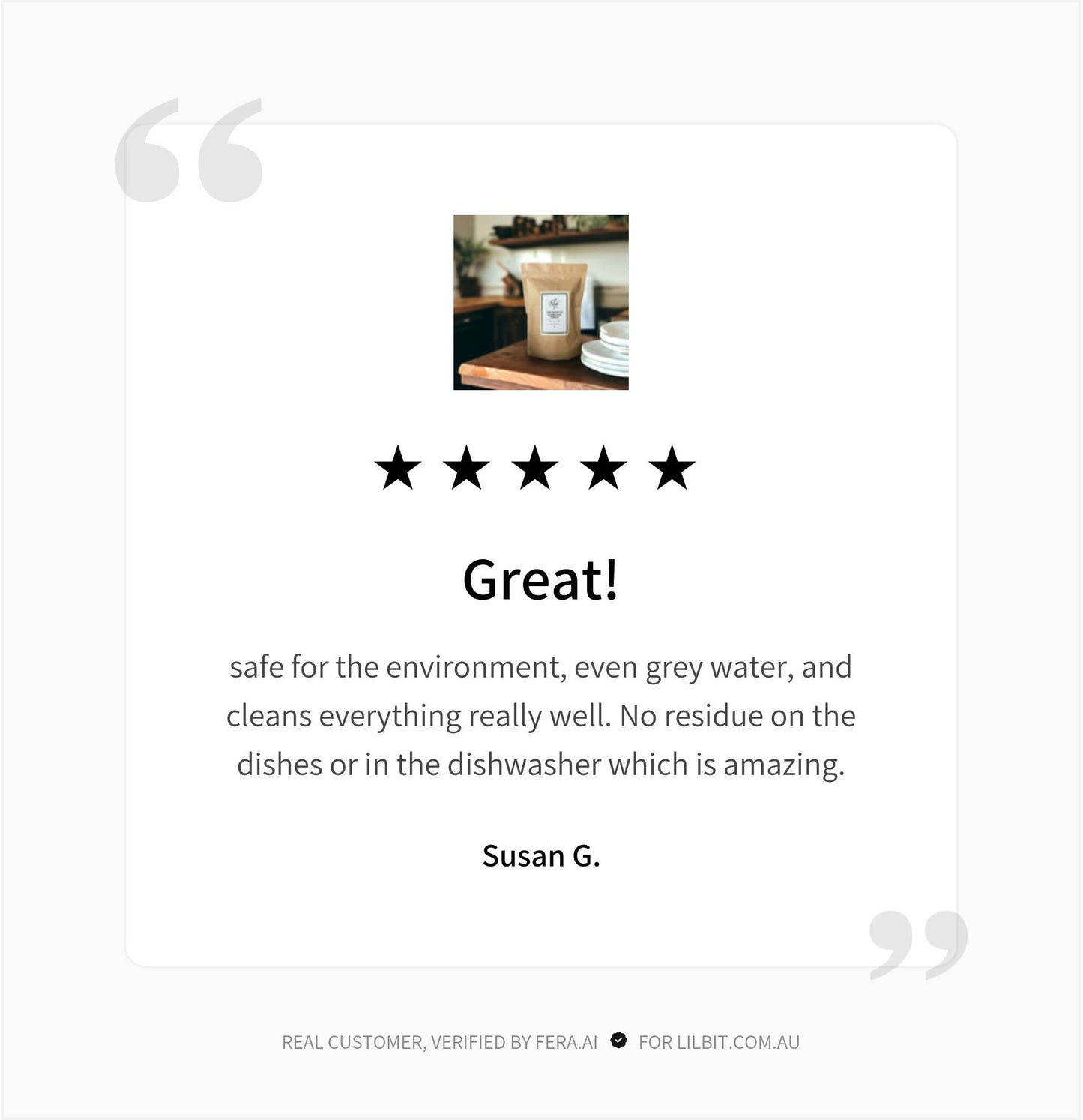 Lil'Bit Better | Concentrated Eucalyptus Dishwasher Powder 1kg - Eco Friendly