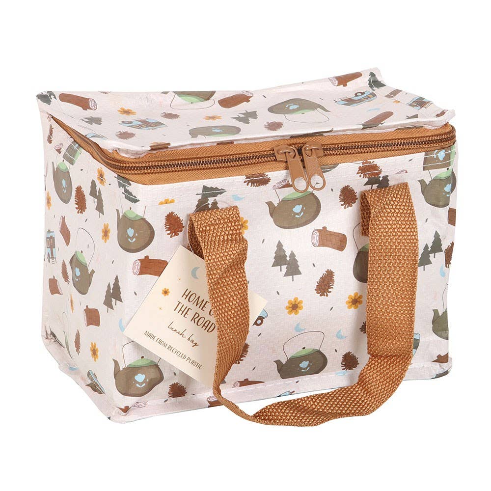 Camping Print Recycled Plastic Lunch Bag
