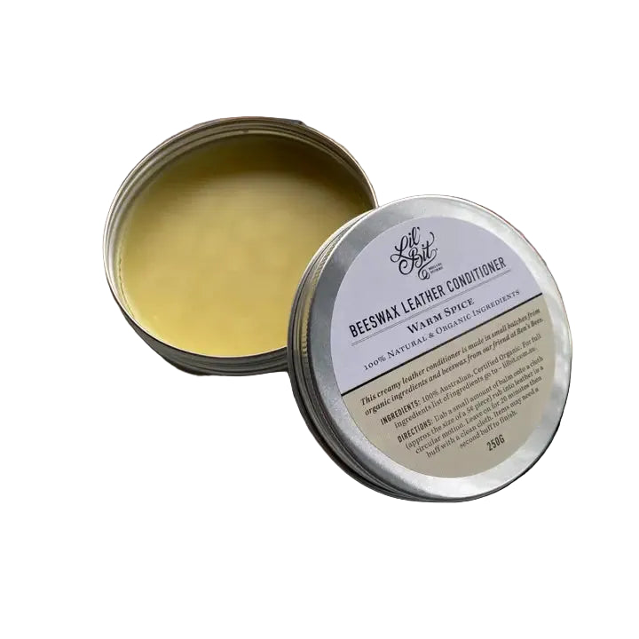 Lil'Bit Better | Warm Spice Beeswax Leather/Wood Conditioner 250g - Organic