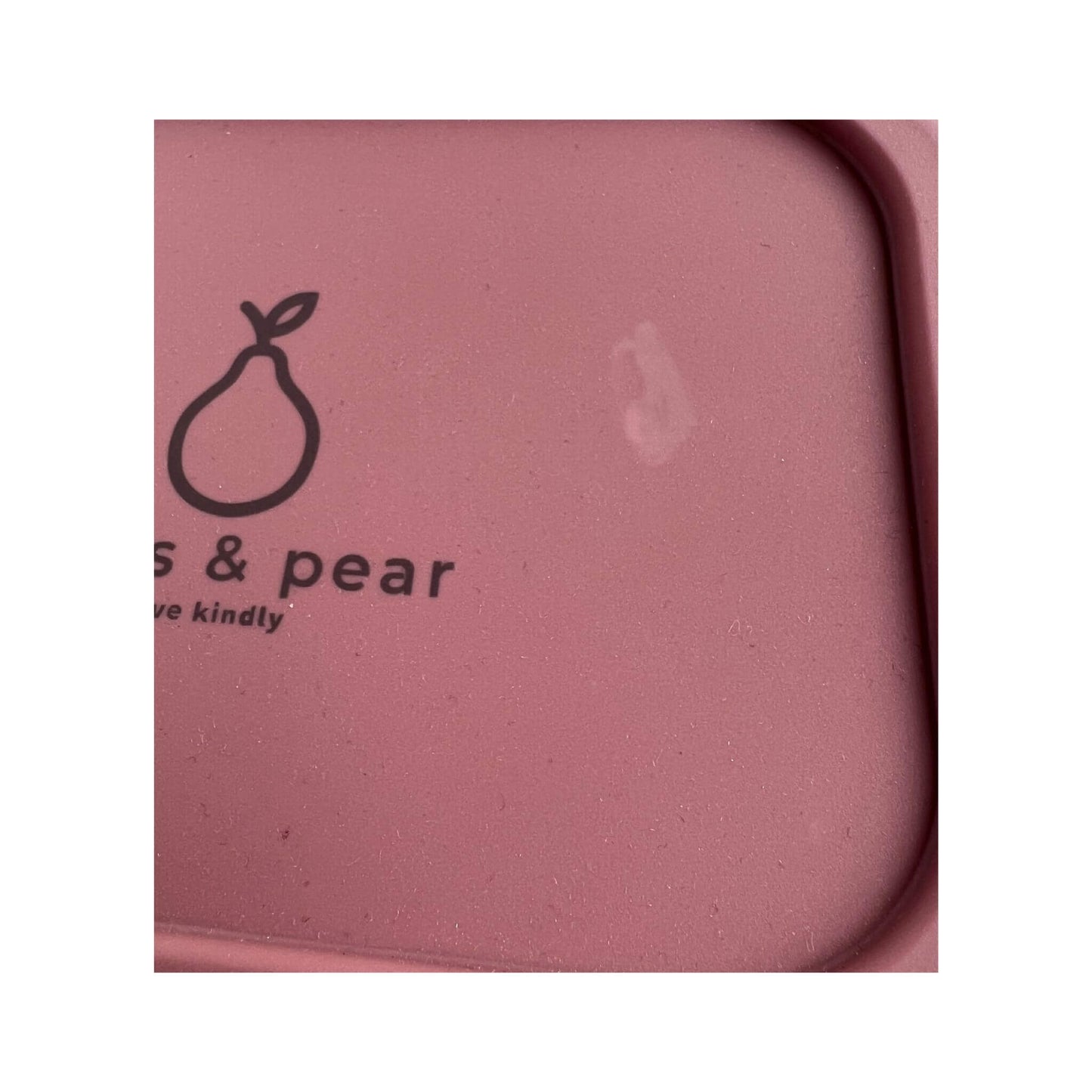 moss & pear seconds silicone bento lunch box with slight imperfection