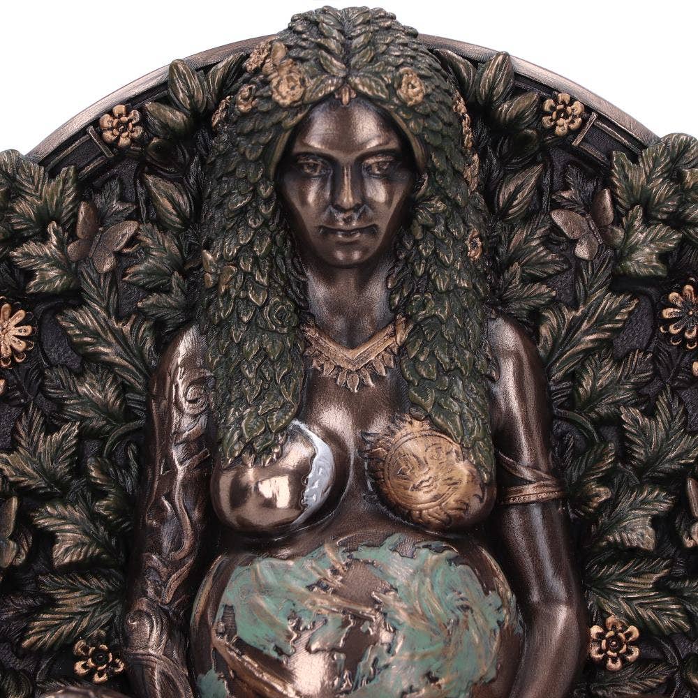 Bronze Mother Earth Wall Plaque 15cm