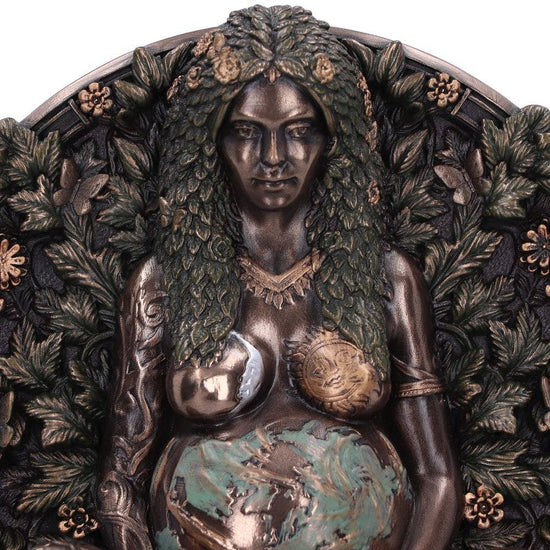 Bronze Mother Earth Wall Plaque 15cm
