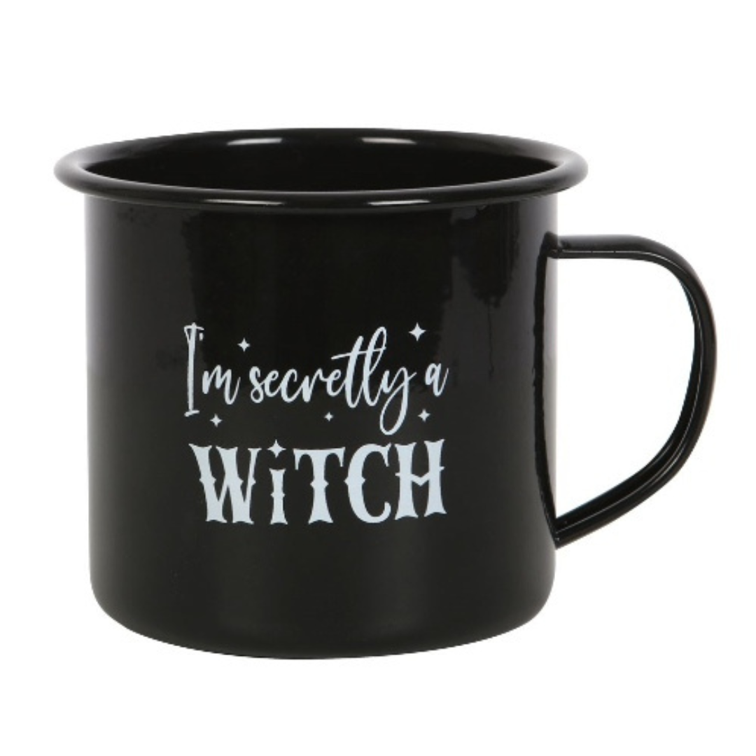 I'm Secretly a Witch Enamel Metal Mug
