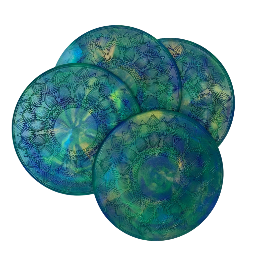 Zero Plastics Australia | Recycled Plastic Coasters - 4 pack