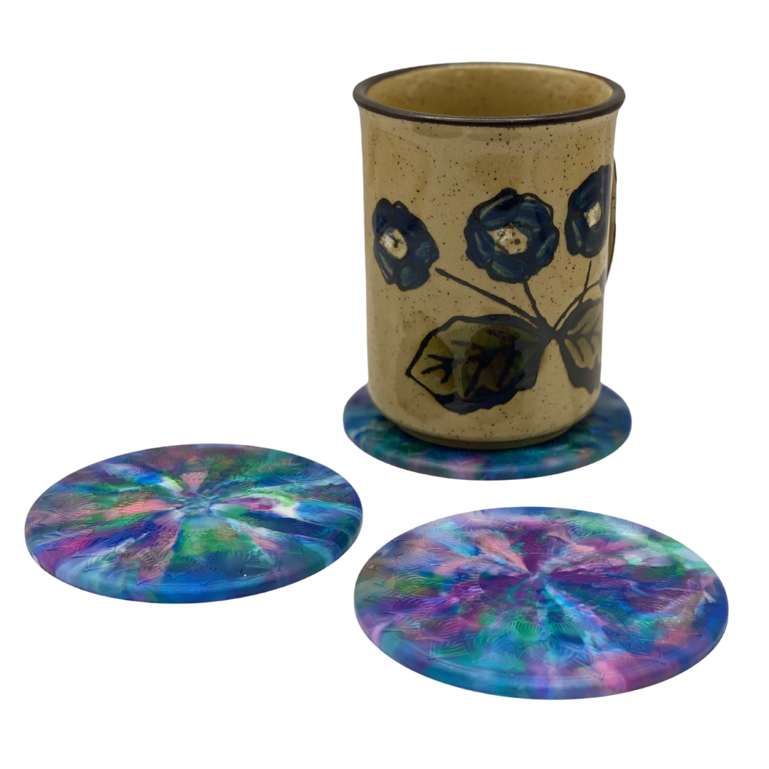 Zero Plastics Australia | Recycled Plastic Coasters - 4 pack