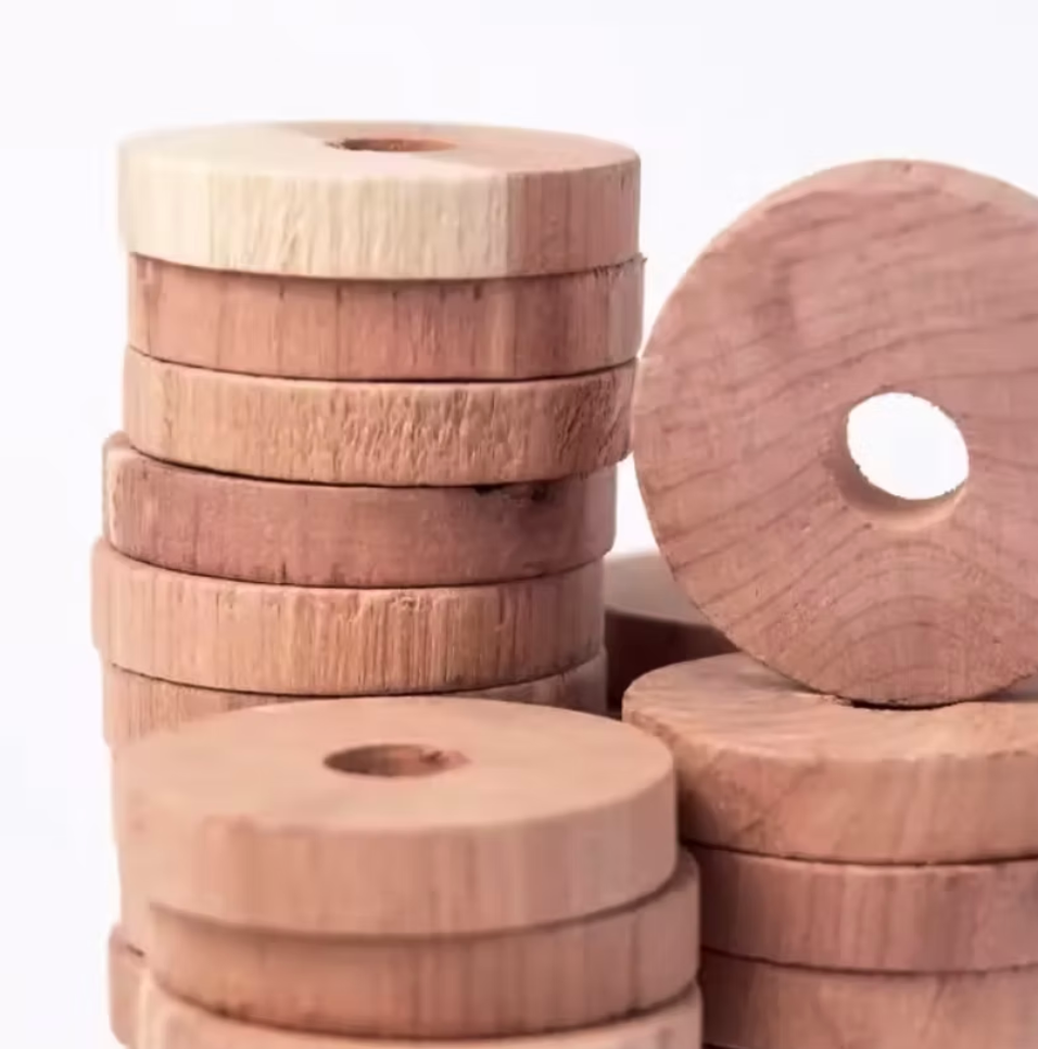 Australian Red Cedar Clothes Hanger Discs (5) Pest Control