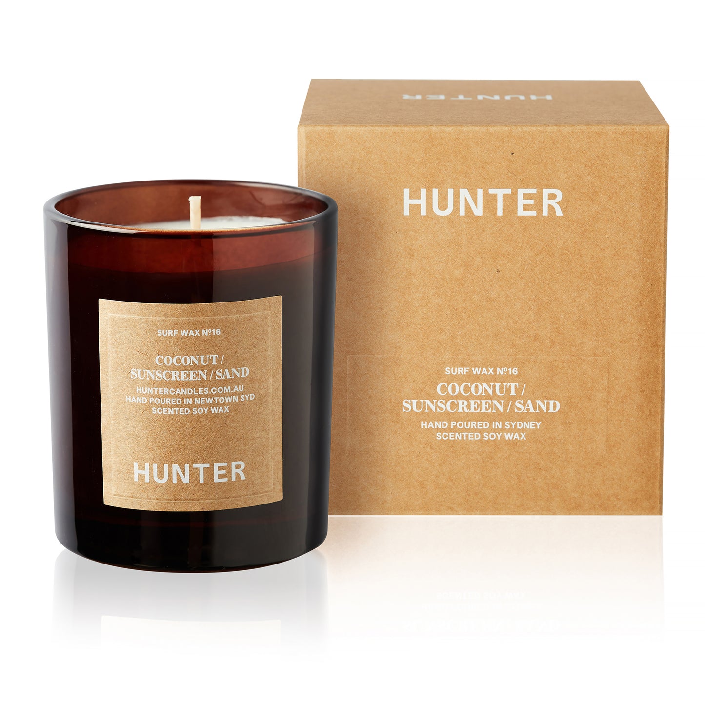 Hunter Candles | SURF WAX | coconut, sunscreen, sand