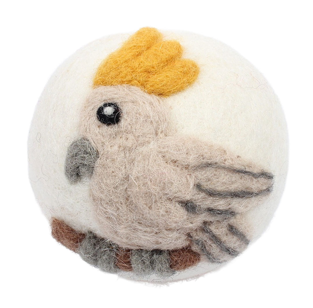 ECOMAX | Wool Dryer Ball Cockatoo