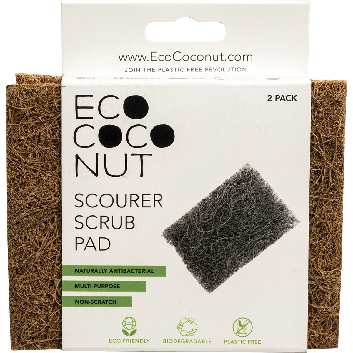 EcoCoconut | Scourer Scrub Pad 2pk