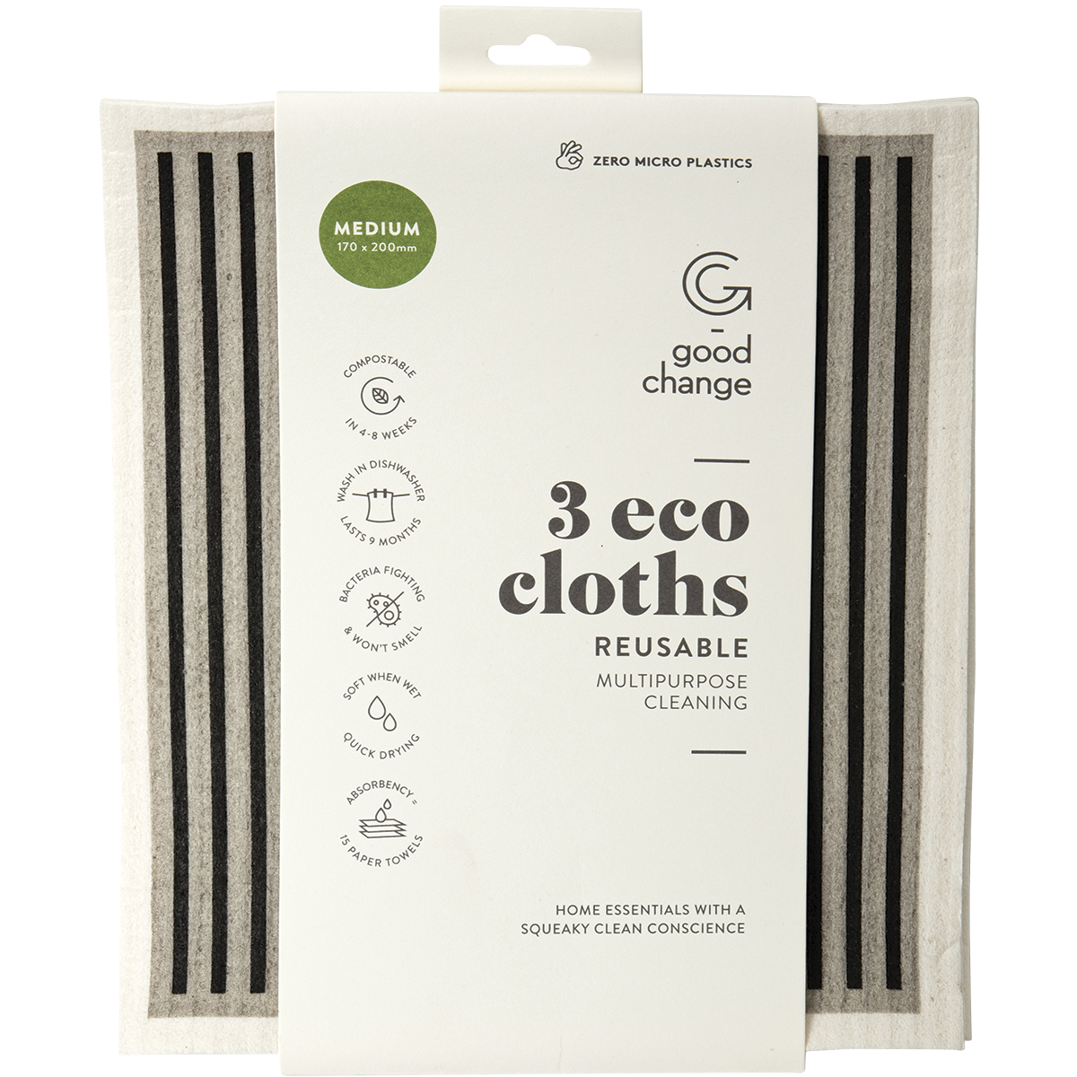 Good Change Store | Eco Cloth Medium 3pk