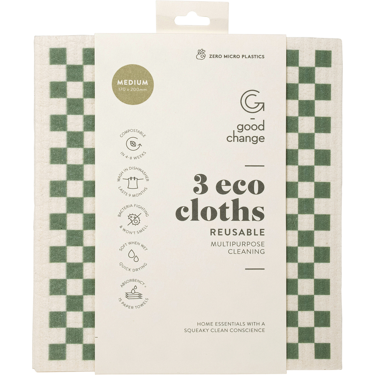 Good Change Store | Eco Cloth Medium 3pk