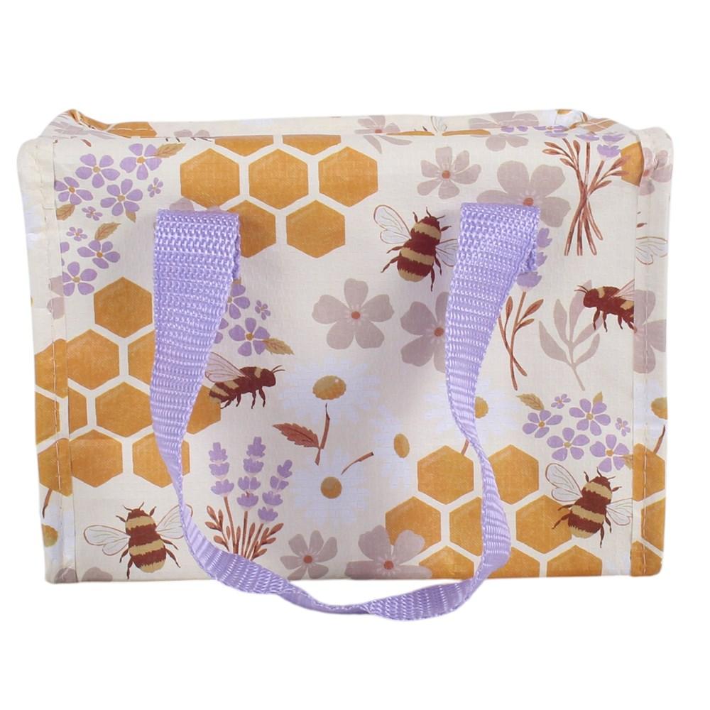 Honey Bee Print Recycled Plastic Lunch Bag