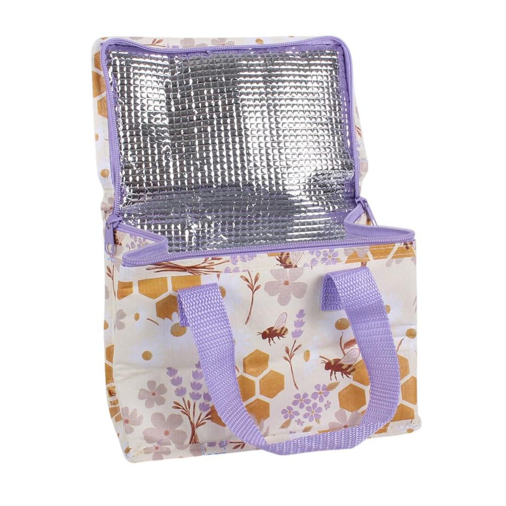 Honey Bee Print Recycled Plastic Lunch Bag