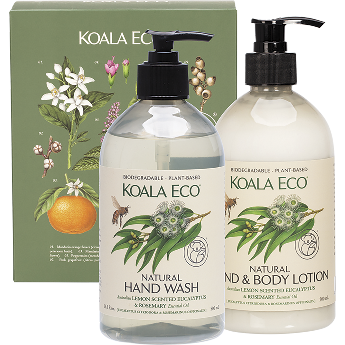 Koala Eco | Hand Care Gift Pack Lemon Scented Eucalyptus & Rosemary