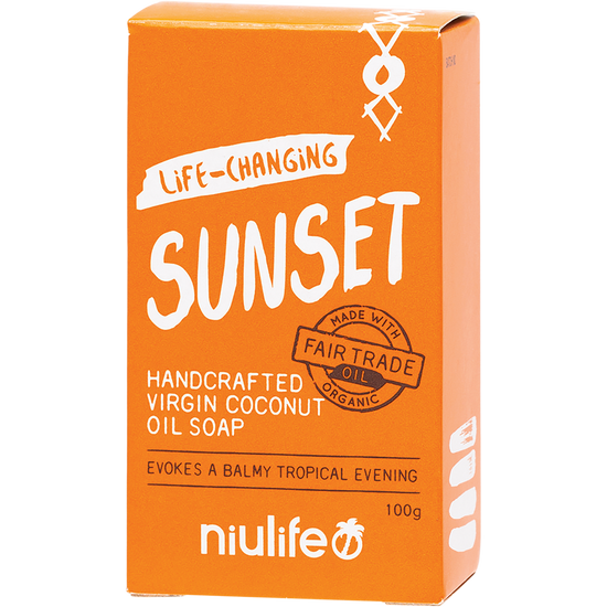 Niulife | Coconut Oil Soap Sunset 100g