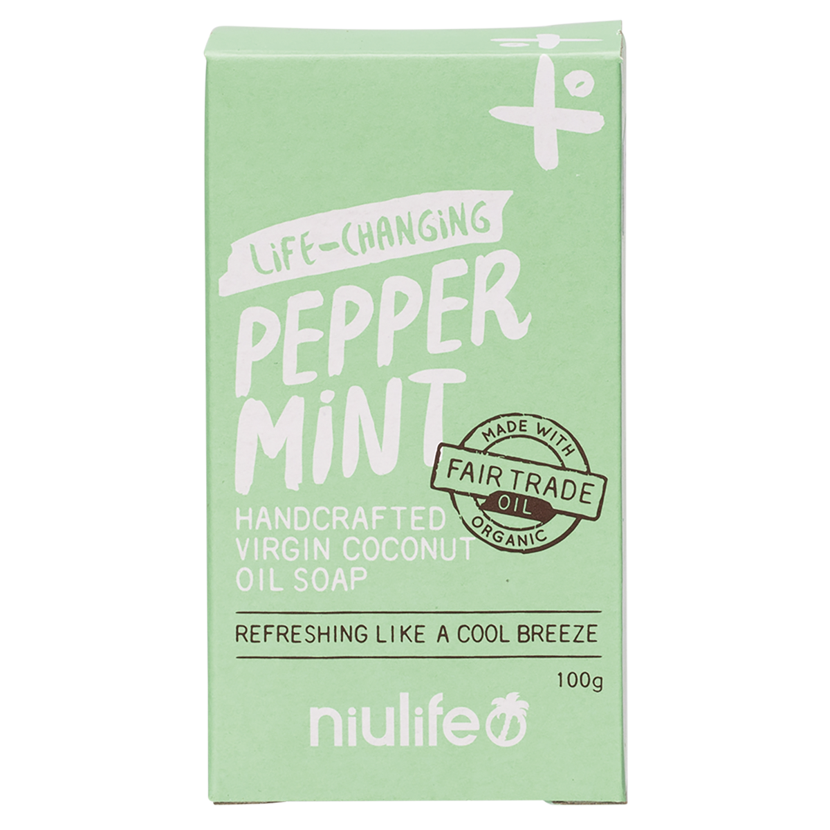 Niulife | Coconut Oil Soap Peppermint 100g