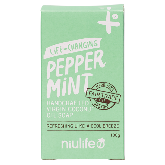 Niulife | Coconut Oil Soap Peppermint 100g