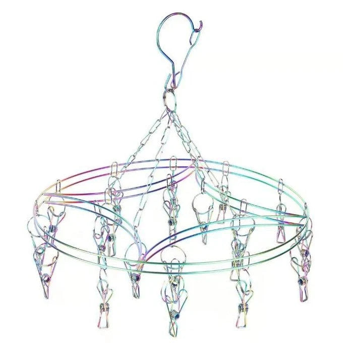 Bare & Co. | FULL 316 Grade Stainless Steel Peg Hanger - Round Design - 20 pegs