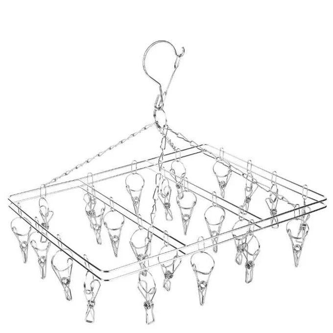 Bare & Co. | FULL 316 Grade Stainless Steel Peg Hanger - Square Design - 20 pegs