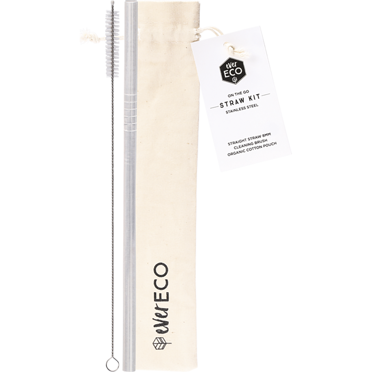 Ever Eco | Stainless Steel On-The-Go Straw Kit