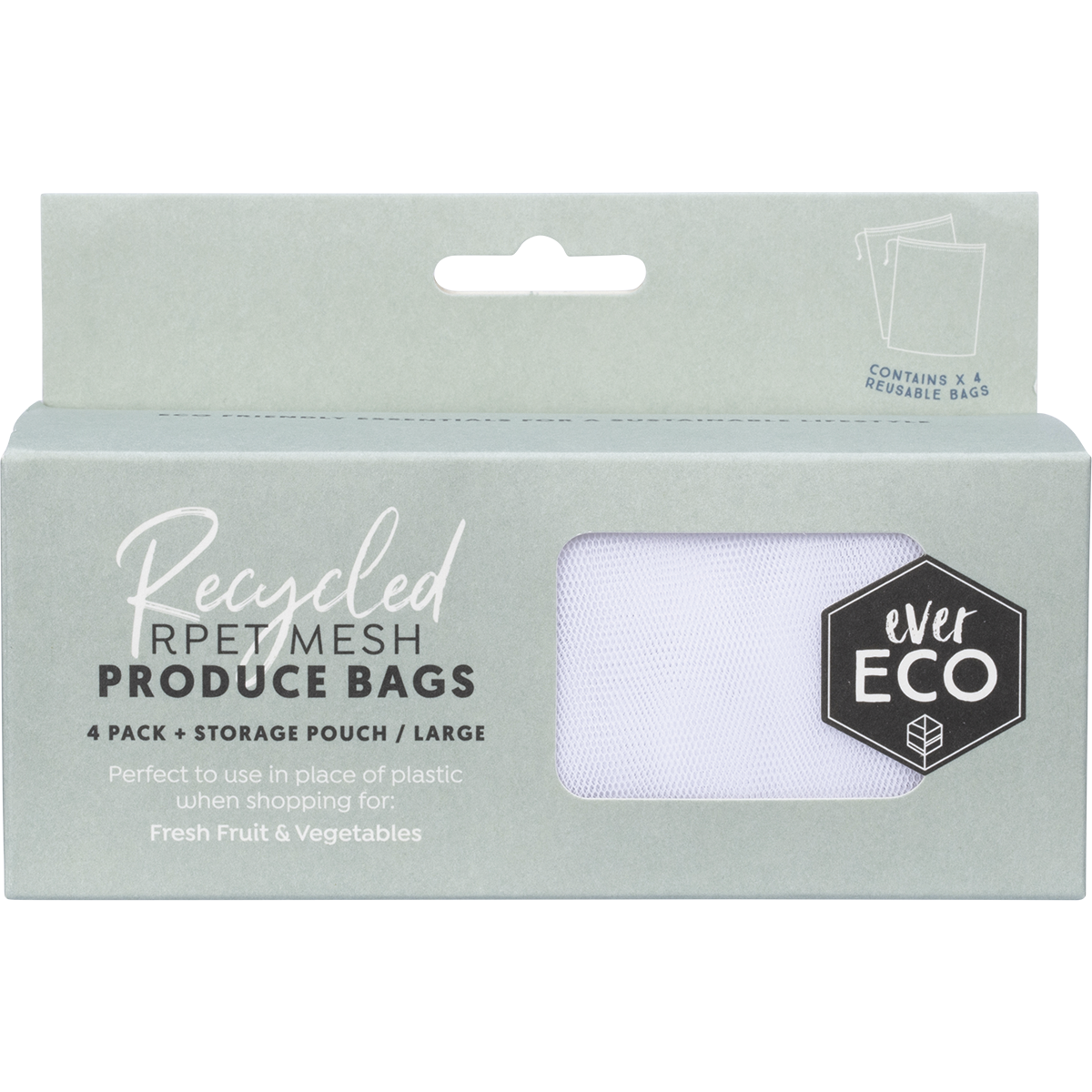 Ever Eco | Reusable Produce Bags Recycled Plastic 4pk