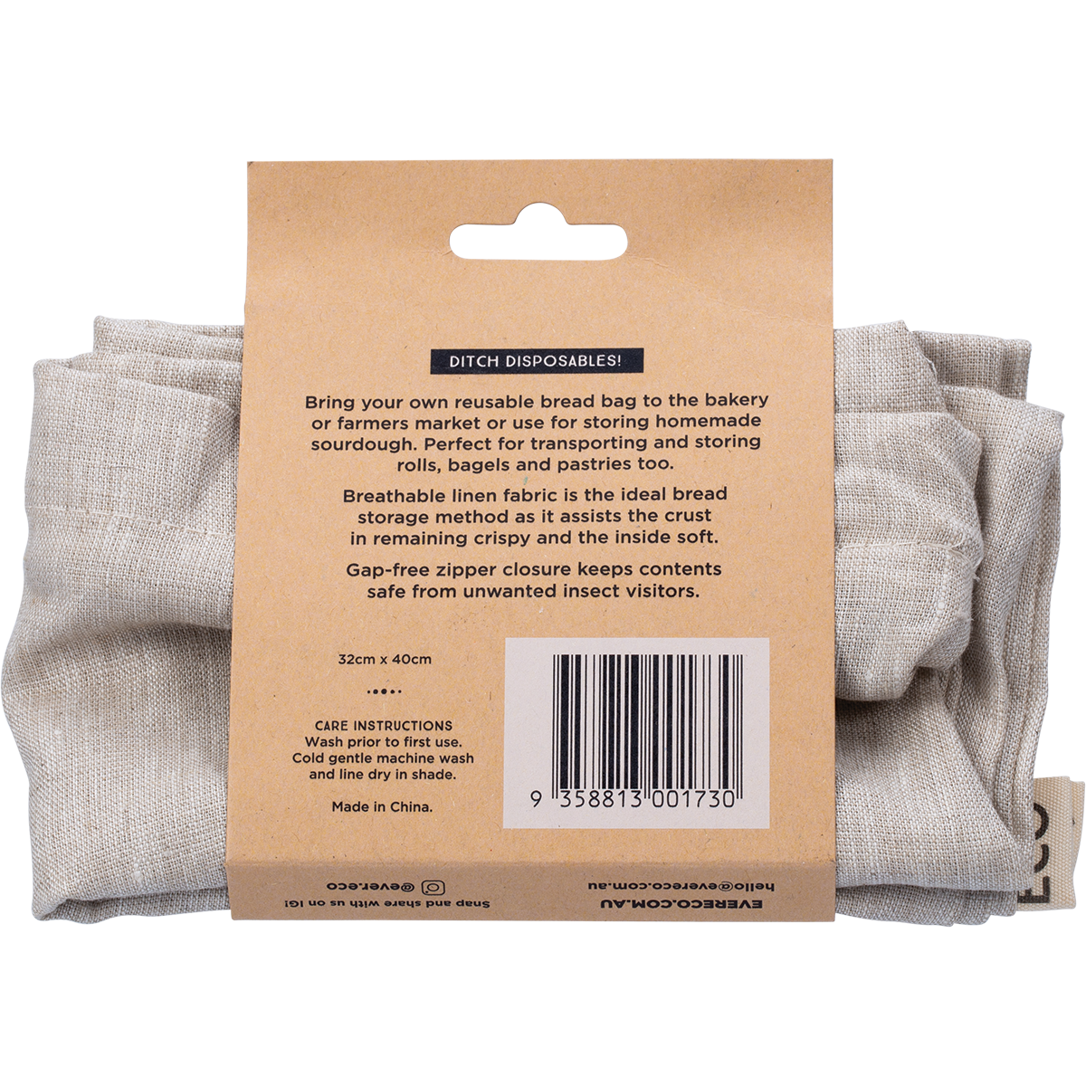 EverEco | Reusable Linen Bred Bag