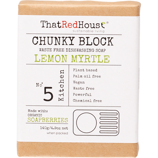 That Red House | Chunky Block Dishwashing Soap 140g