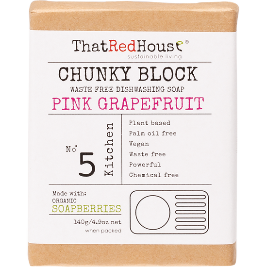 That Red House | Chunky Block Dishwashing Soap 140g