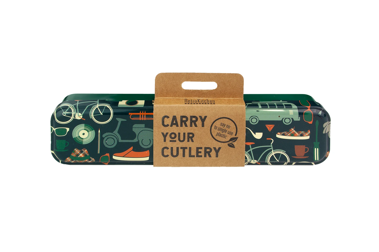 RetroKitchen | Carry Your Cutlery Retro Man Set