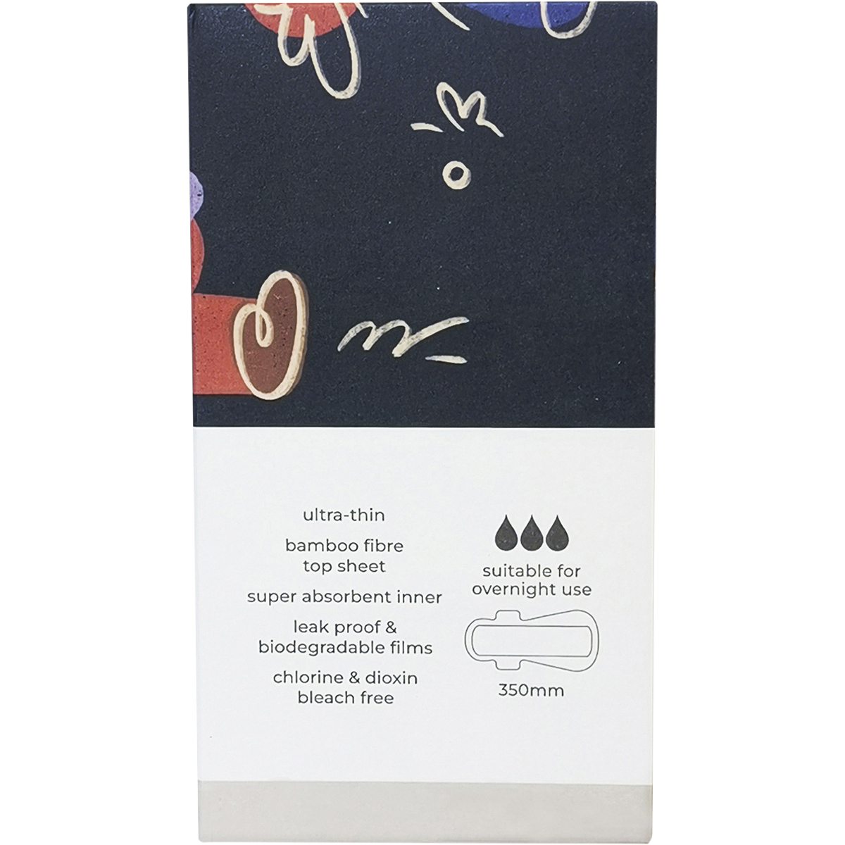 Tsuno | Natural Bamboo Pads Overnight Winged - 8pk