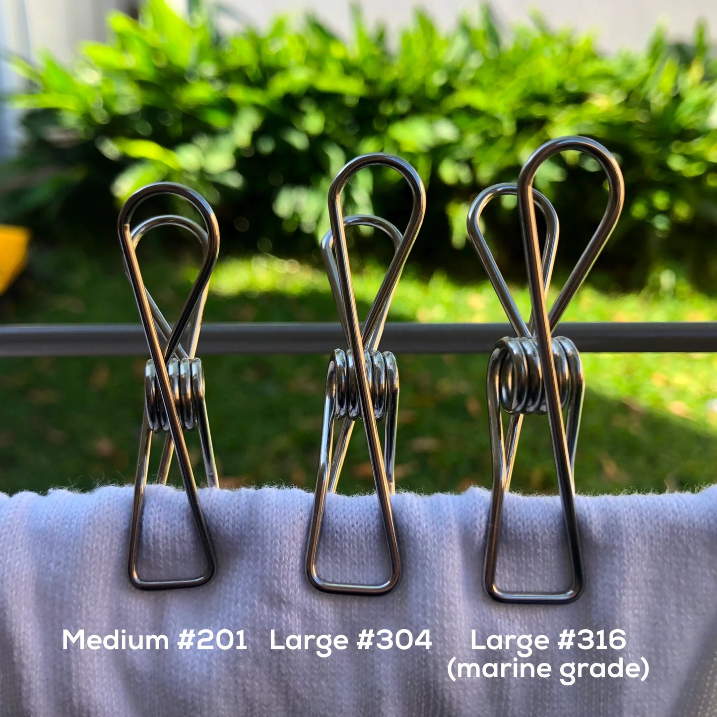 Bare & Co. | Stainless Steel Large Pegs 304 Grade - 50 pack