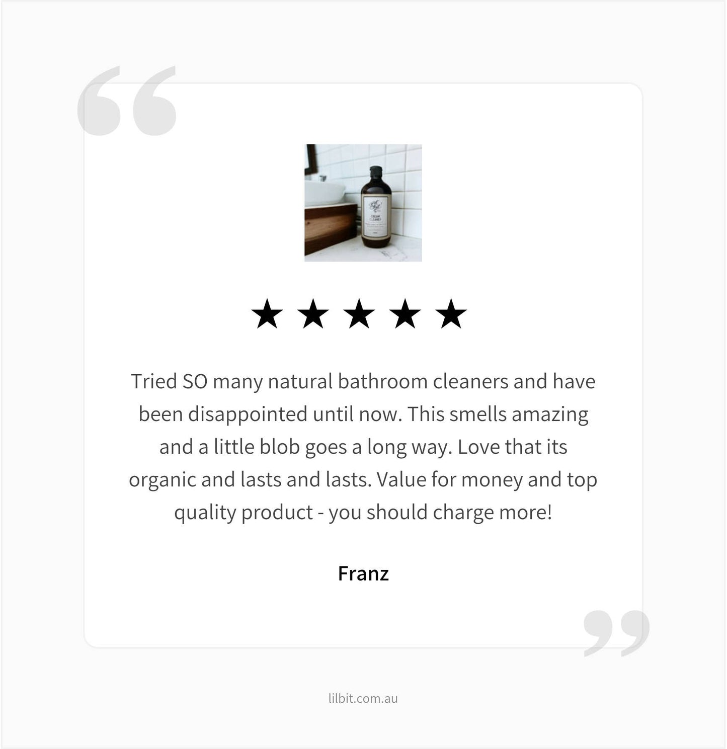 Lil'Bit Better | Sweet Orange & Cinnamon Leaf Cream Cleaner 500ml - Organic