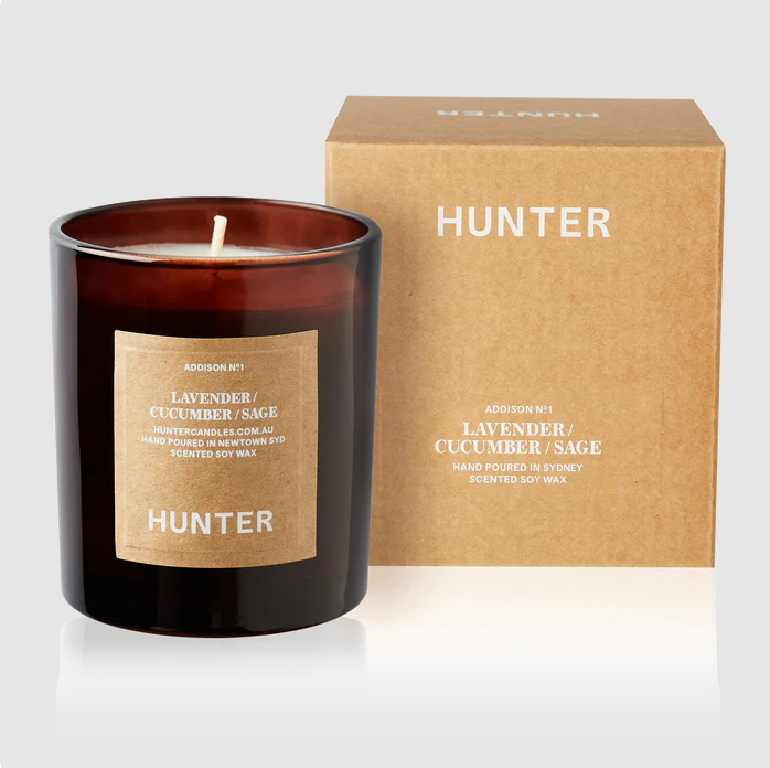 Hunter Candles | ADDISON | lavender, cucumber & sage