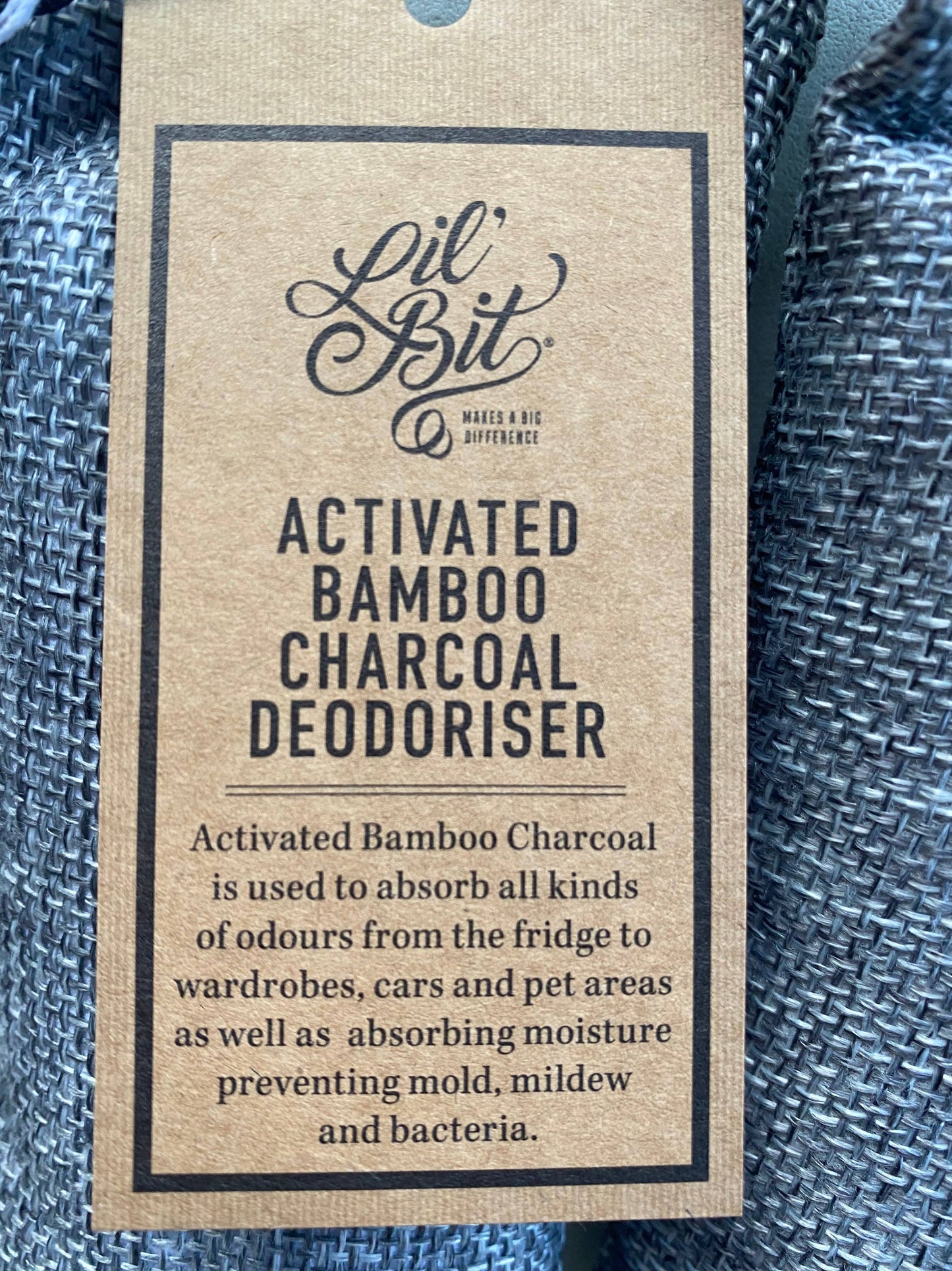 Lil'Bit Better | Activated Bamboo Charcoal Deodoriser Bags