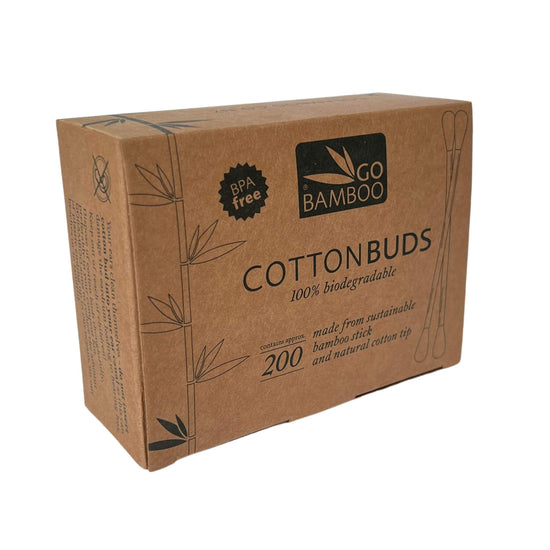 go bamboo cotton buds box