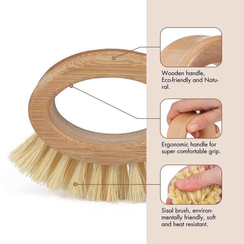 Us + the Earth | Natural Fibre Multipurpose Brush
