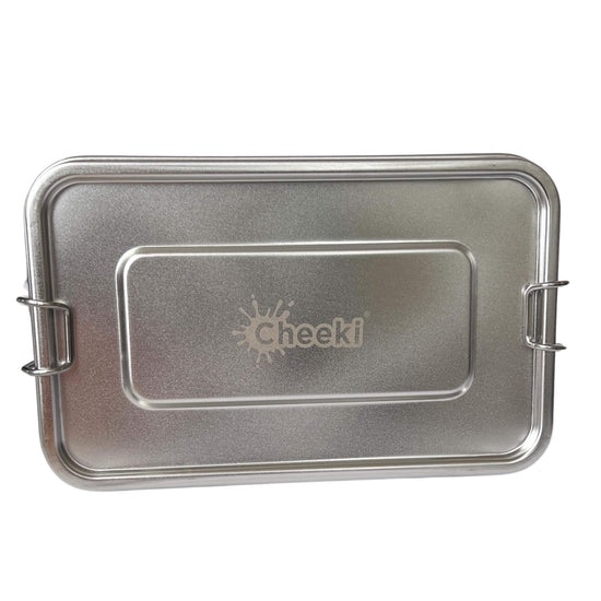 cheeki double stack stainless steel lunchbox - front view