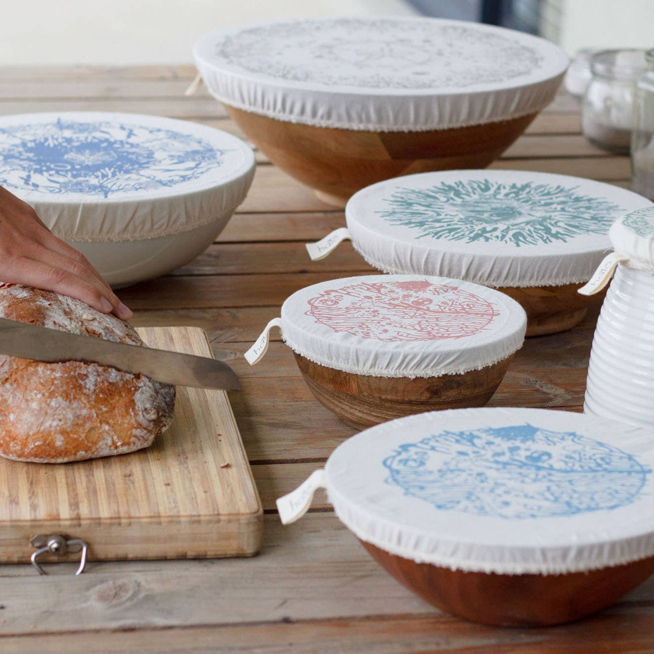 Spaza || HALO || Bowl & Dish Cover Large Set - Beach House - by Miro van der