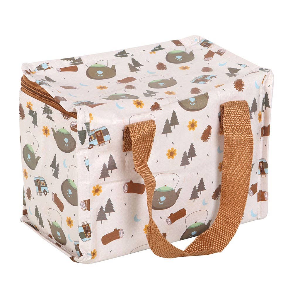 Camping Print Recycled Plastic Lunch Bag