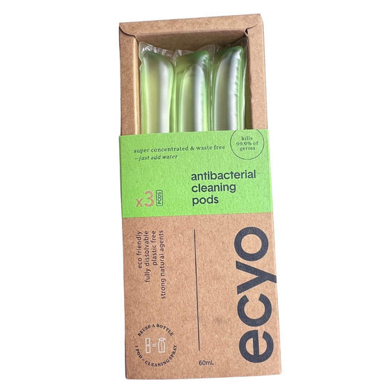 ecyo cleaning pods x 3 - antibacterial open box