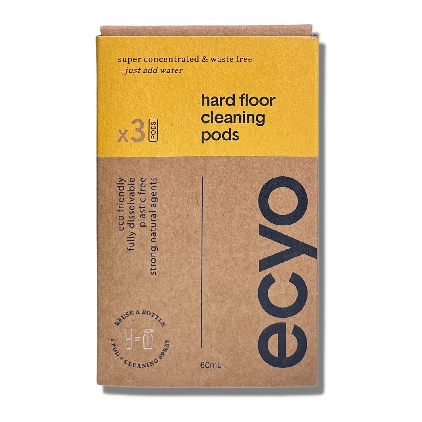 ecyo disolving cleaning pods - hard floor cleaning x 3